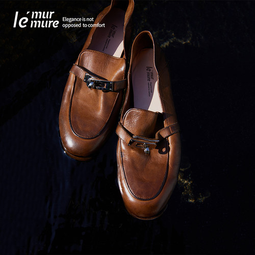Le'Murmure重磅水洗马皮乐福鞋
