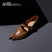 Murmure 加勒比海盗·叛逆与性感共存 植鞣羊皮 复古手工单鞋