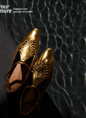 Le' Murmure 獨家 罗马秘境 Italy小牛皮 镂空艺术感 玛丽珍单鞋