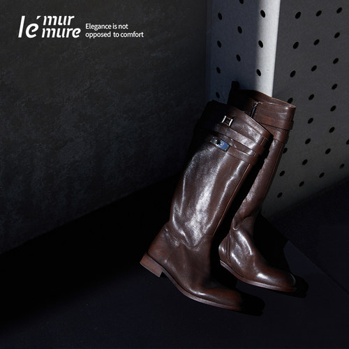 Le'Murmure纯手工金属扣骑士靴