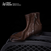 Murmure 重磅固特异 Italy水洗植鞣牛皮 纯手工分趾 踝靴女