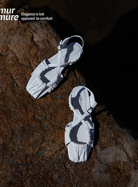 Le' Murmure 意大利产绵羊皮 Slingback 