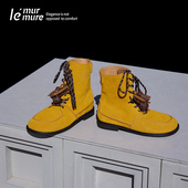 Murmure 古典工装 与当代手作 对话：丝光牛反绒工装 马丁短靴