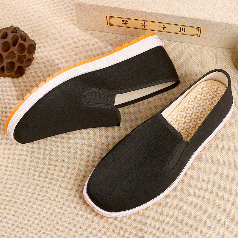 老北京布鞋软底防滑耐磨黑布鞋