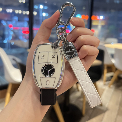 奔驰c260L钥匙套C级C200L壳a180L扣glc260包gla车e300l保护glk300