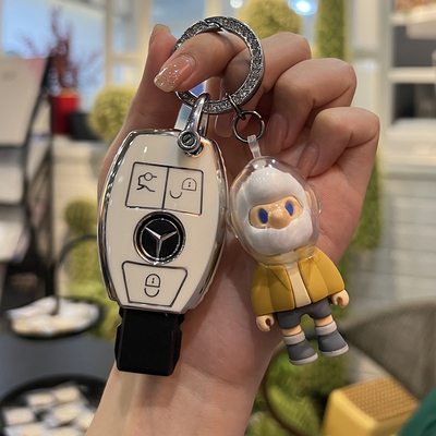 专用奔驰c260L汽车钥匙套C200L壳A级a180L扣glc260包glaC级e300l