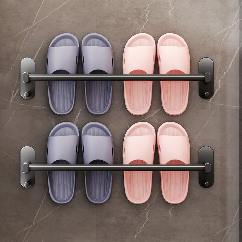 浴室拖鞋架壁挂挂式墙壁厕所鞋子收纳神器卫生间免打孔鞋架置物架,收纳整理,整理架/置物架/收纳架,淘宝优惠券,粉丝福利购,淘宝优惠卷