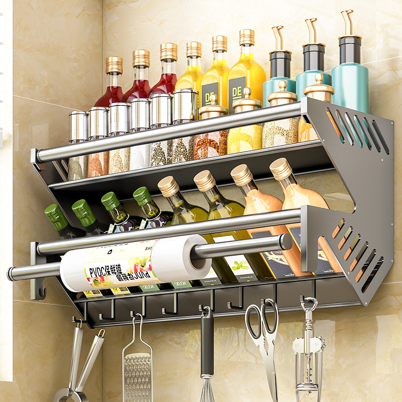 免打孔厨房壁挂置物架