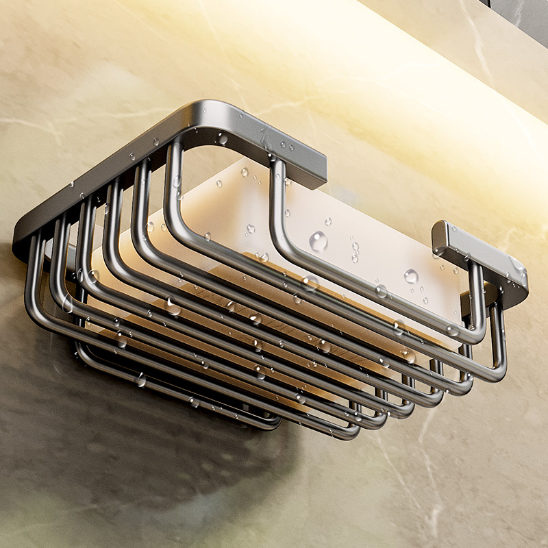 卫生间免打孔沥水肥皂架