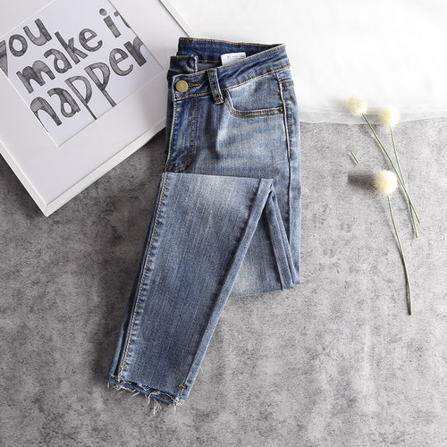 高腰柔软舒适铅笔裤妙簇