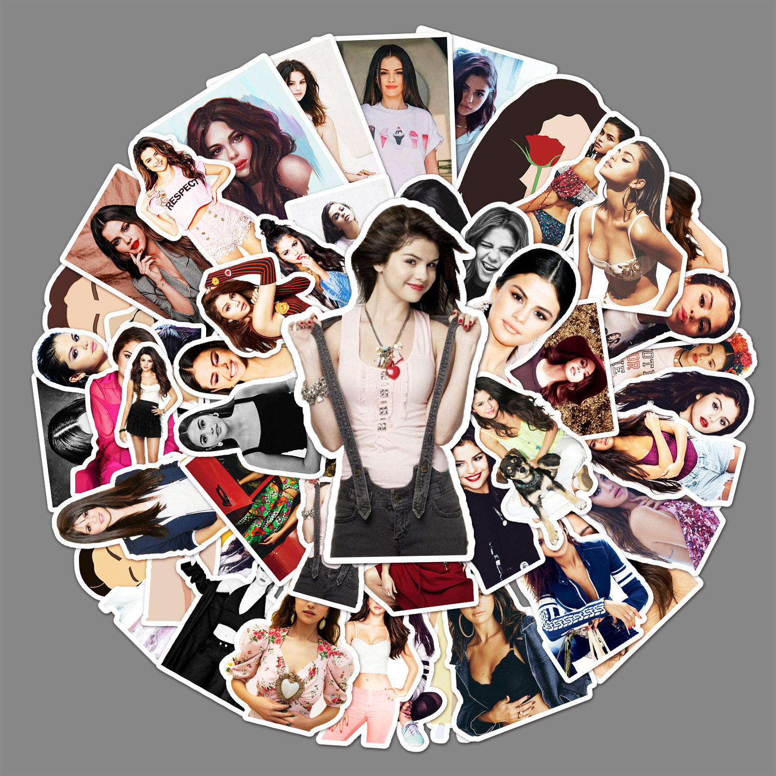 50张赛琳娜戈麦斯Selena Gomez明星周边DIY行行李箱笔记本电脑纸