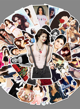 50张赛琳娜戈麦斯Selena Gomez明星周边DIY行行李箱笔记本电脑纸