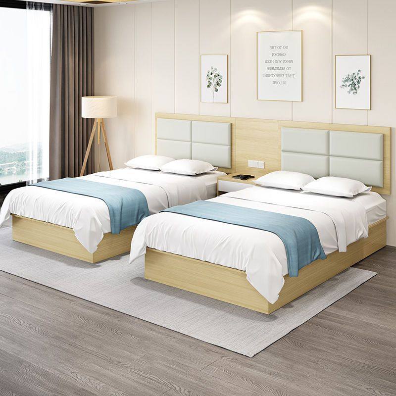 宾馆床酒店家具标间全套定制客房专用床头单双人民宿快捷客房旅馆