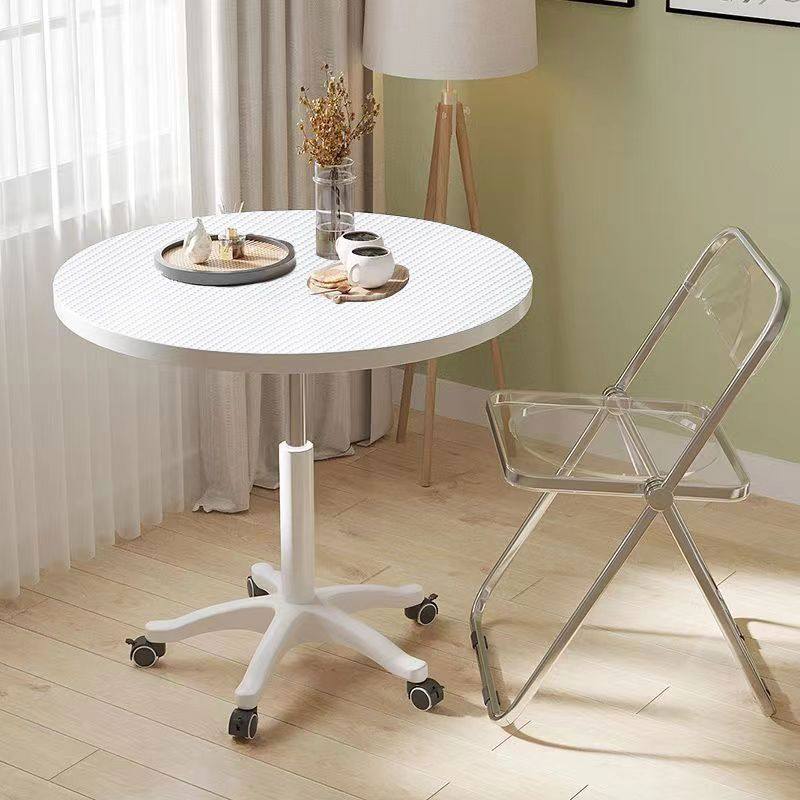 阳台休闲桌椅可升降圆桌简约带滑轮移动小圆桌家用休闲办公洽谈桌,住宅家具,岛台餐桌,淘宝优惠券,粉丝福利购,淘宝优惠卷