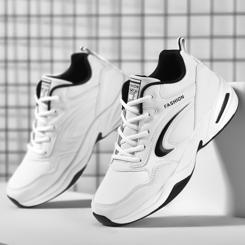 运动鞋鞋子保暖皮面防水