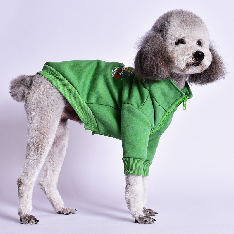 ninkin狗狗衣服拉链柯基柴犬运动