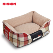 Ninkin毛绒可拆洗狗窝小中型犬秋冬狗床泰迪博美巴哥柴犬边牧狗床