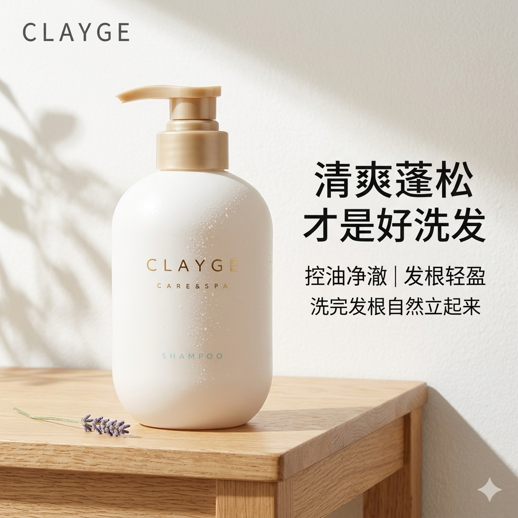 【可休洗发水】CLAYGE蓬松舒爽洗发露日本进口控油去屑止痒洗头膏