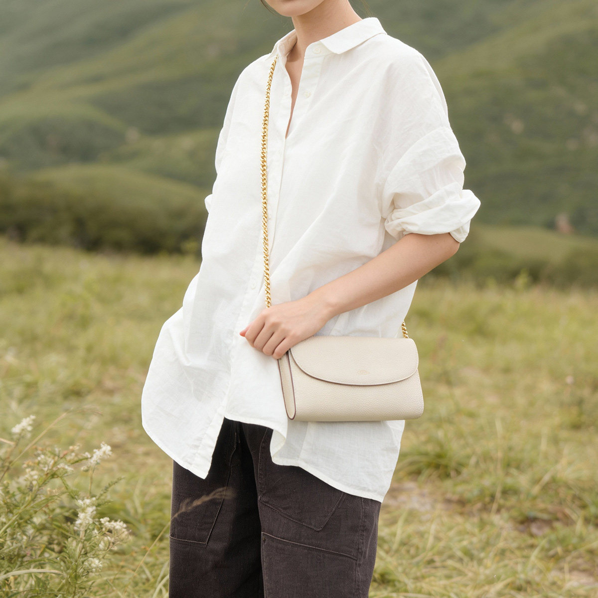 SADI链条包女软皮真皮单肩斜挎包大容量长款钱包高级质感手拿包女,箱包皮具/热销女包/男包,单肩包,淘宝优惠券,粉丝福利购,淘宝优惠卷