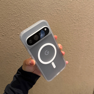 适用谷歌pixel10手机壳pro防摔p新款 磁吸magsafe灰色白色 XL保护套por外壳Google磨砂防指纹5G肤感9a男款