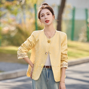 2026春季 上衣高级感超好看别致独特漂亮气质提花外套RX9602 新中式