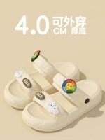 Летние сандалии, модная универсальная обувь на платформе, нескользящие тапочки, коллекция 2023, мягкая подошва