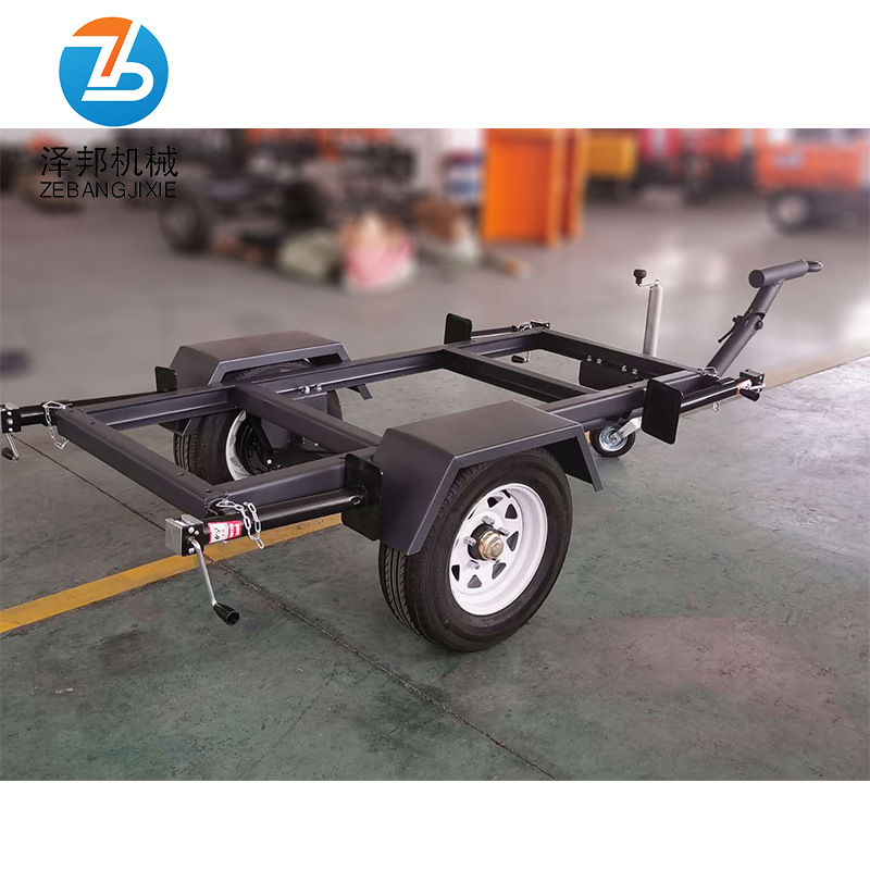 两轮可调节牵引2吨发电机组拖车黑色