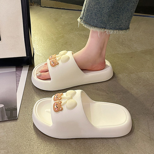 夏季女士时尚外穿可爱一字拖凉鞋