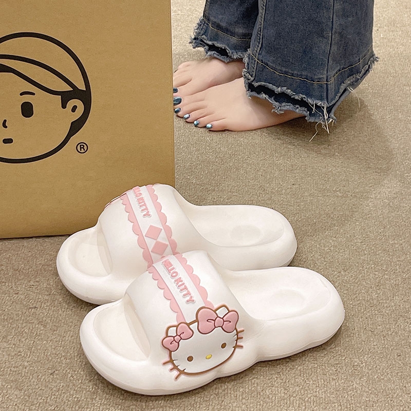 俏绘可爱三丽鸥厚底防滑凉拖鞋