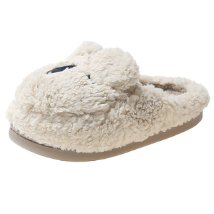 棉拖鞋女家用秋冬天居家室内保暖防滑可爱卡通毛毛绒家居棉拖鞋男