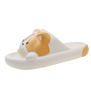 凉拖鞋女夏季情侣室内家居2025新款防滑可爱卡通柯基厚底一字拖男