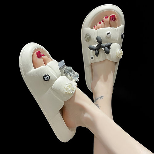 可爱卡通厚底防滑室内外穿凉拖鞋