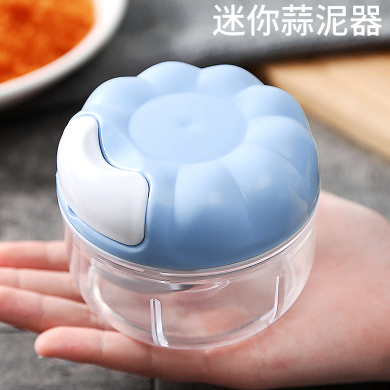 迷你手动拉蒜泥神器打蒜器搅蒜器厨房工具蒜蓉搅碎机捣蒜器压蒜器