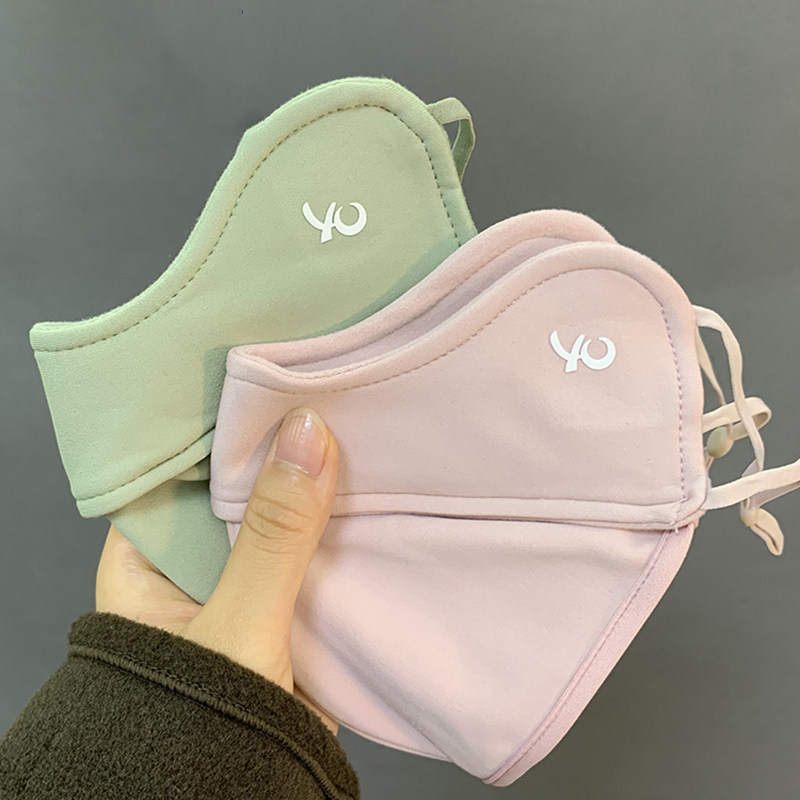 保暖口罩女高颜值秋冬季加绒加厚