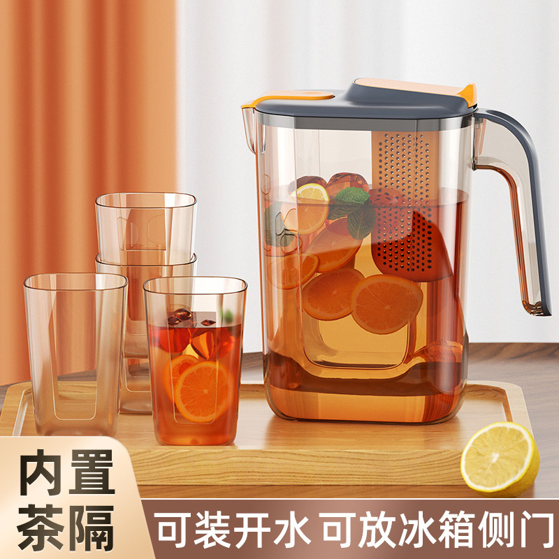 冰箱冷水壶家用套装耐高温装凉白开水杯大容量泡茶果汁饮料桶扎壶