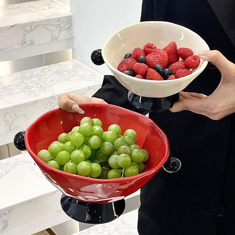 轻奢水果盘陶瓷家用客厅干果坚果糖果盒过年创意零食糕点摆放盘碗,餐饮具,果盆/果盘/果篮,淘宝优惠券,粉丝福利购,淘宝优惠卷