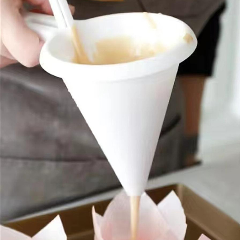 手持式蛋糕分液器面糊分离器奶油巧克力尖嘴漏斗刻度杯子烘焙工具