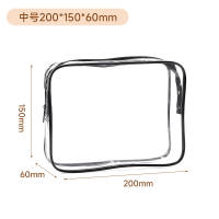 Transparent cosmetic bag, travel portable, large-capacity waterproof cosmetics, pvc boarding storage toiletry bag thumbnail 2