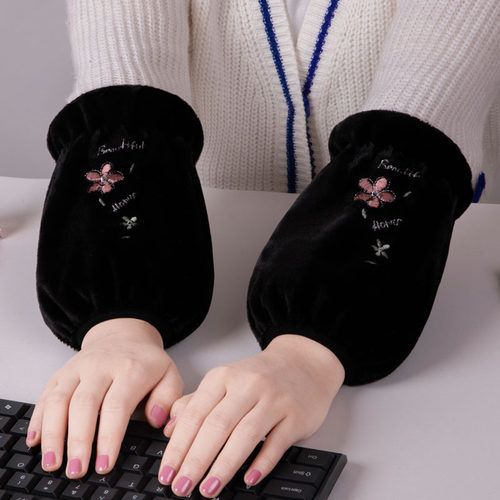 1/2/3双-可爱短款袖套女冬季