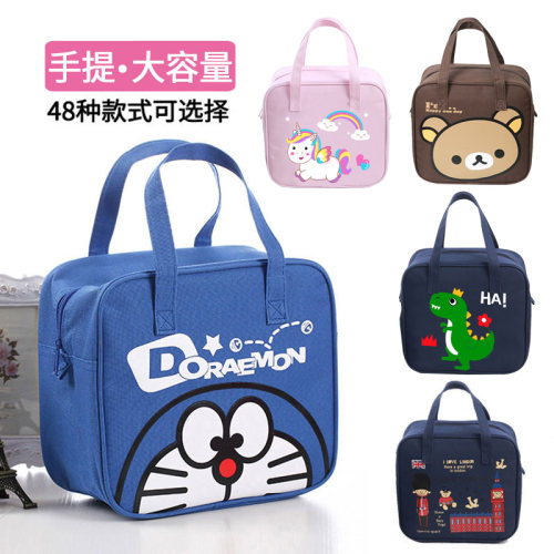 小学生饭盒袋卡通印花防水耐用
