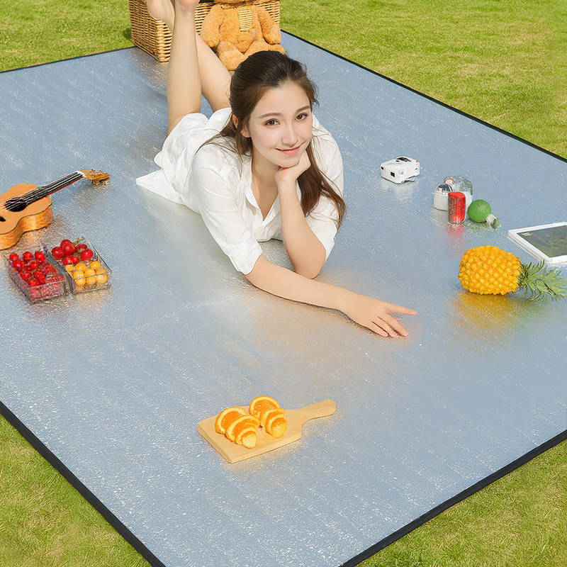 防潮垫野餐垫加厚户外露营3-4人帐篷内垫沙滩垫便携野炊防水地垫