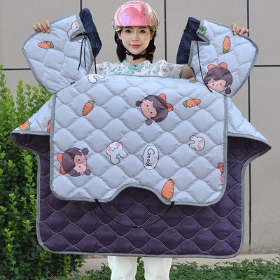 电动摩托车挡风被防水薄款四季通