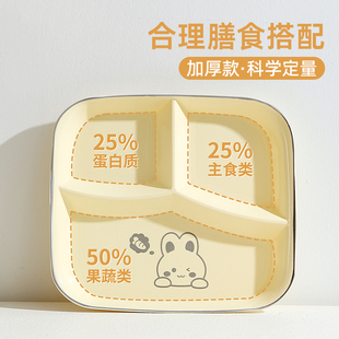 211减脂餐盘分格减肥专用大人定量分餐盘子一人食家用儿童早餐具3