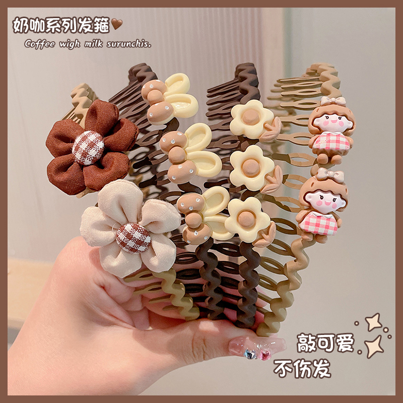 儿童发箍女童不伤发小女孩碎发整