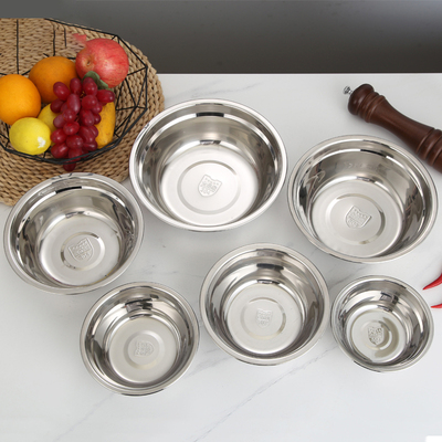 304不锈钢汤盆食品级加厚316汤碗饭盆食堂小铁盆小盆家用铁碗菜盆