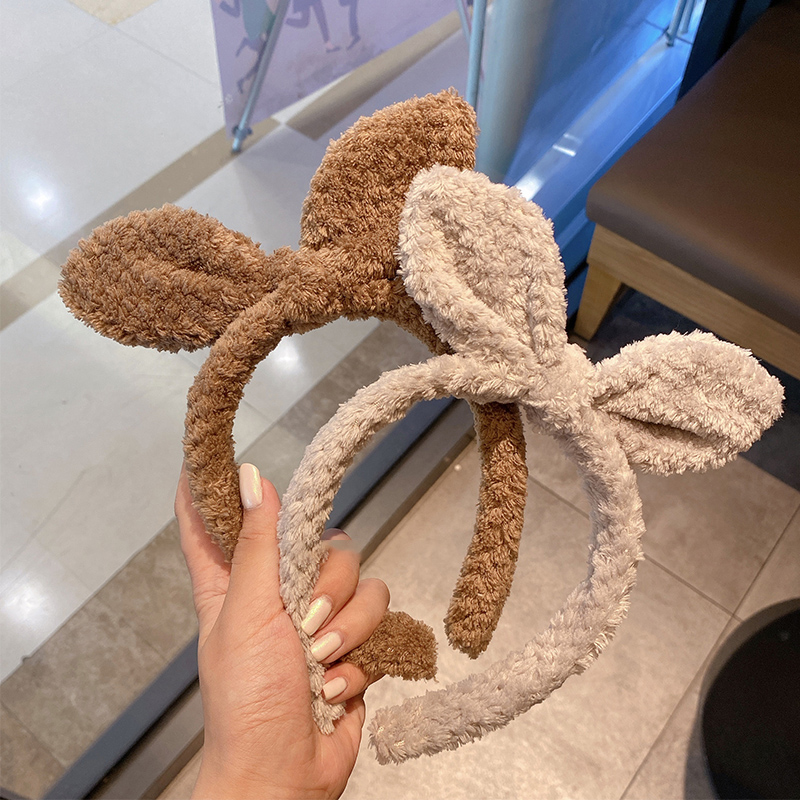 韩国卡通兔耳朵发箍洗脸头饰可爱