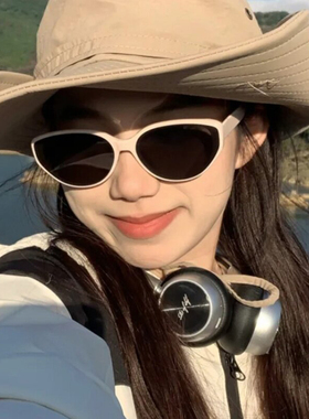 粉色猫眼墨镜女夏2026新款高