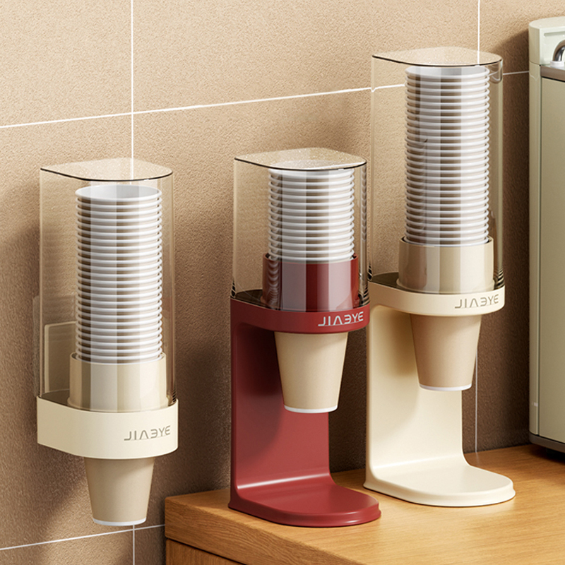 一次性杯子取杯器壁挂式置物架吧