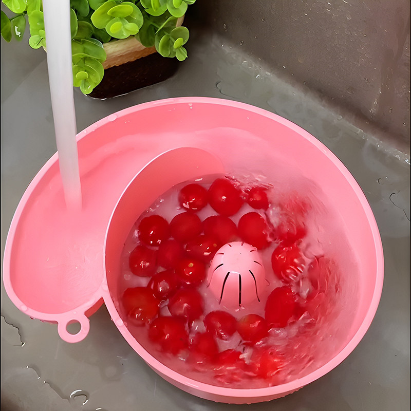 蜗牛自动清洗篮洗水果神器免手洗厨房沥水篮去农残污渍家用大容量,餐饮具,洗菜盆/沥水篮/漏水筛,淘宝优惠券,粉丝福利购,淘宝优惠卷