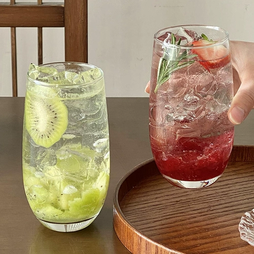 Стеклянный прозрачный креативный бокал для домашнего использования, стакан